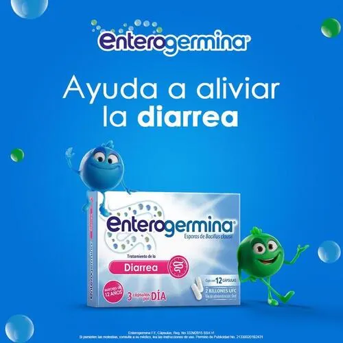 Enterogermina Tratamiento de la Diarrea 12cápsulas