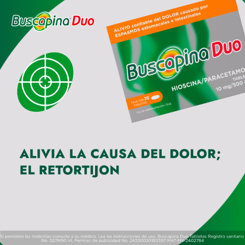 Buscapina Duo Con 20 Tabletas