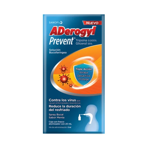 Comprar Aderogyl Prevent 0.005/55% Solución Bucofaríngea Con Atomizador 20 Ml