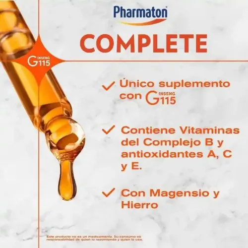 Pharmaton Complete 773 Mg Con 30 Tabletas