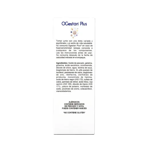 Ogestan Plus 950 Mg Con 30 Cápsulas