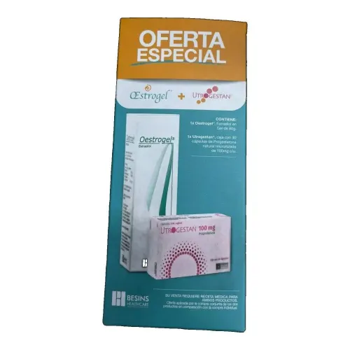 Kit Menopausia Oestrogel Con 80 G + Utrogestan 100 Mg Con 30 Cápsulas