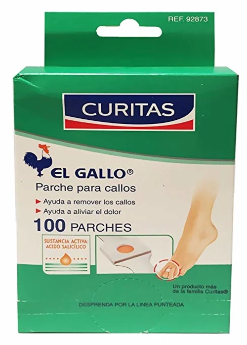 Curitas El Gallo Parche Para Callos Con 100 Piezas