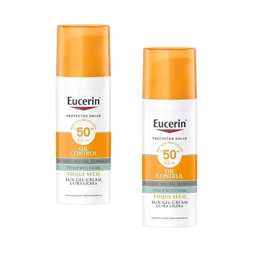 Comprar Eucerin Protector Solar Sun Oil Control Gel Cream Spf50 Con 50 Ml Pack 2