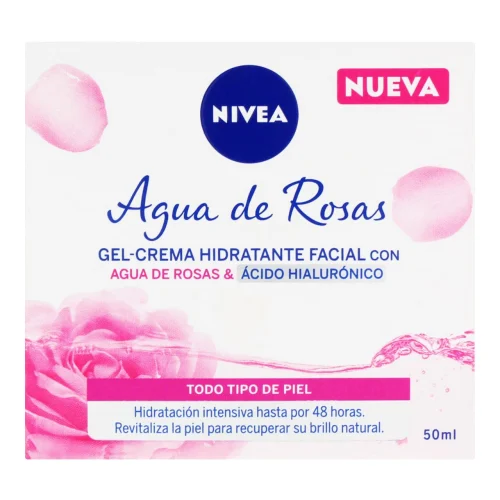 Comprar Nivea Gel-Crema Hidratante Facial Con Agua De Rosas 50 Ml Tarro