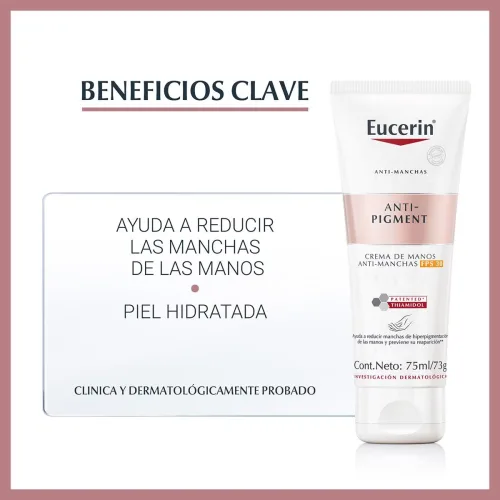 Comprar Eucerin Anti-Pigment Crema Para Manos Anti Manchas Fps30 Con 75 Ml