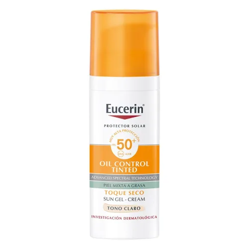 Comprar Eucerin Sun Face Oil Control Tono Claro 50+ 50Ml