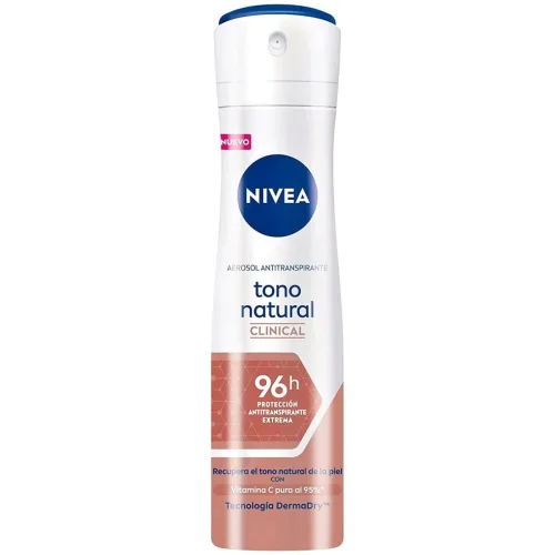 Nivea Clinical Antitranspirante En Aerosol Tono Natural Con 150 Ml