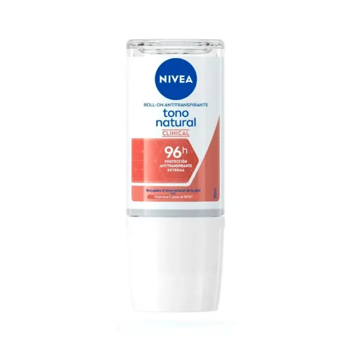 Nivea Clinical Desodorante En Roll On Tono Natural Con 50Ml