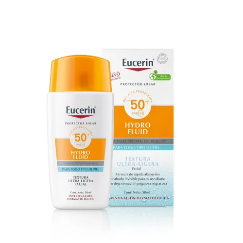 Eucerin Hydro Fluid Protector Solar Facial Fps 50+ Con 50 Ml