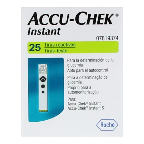 Tiras reactivas Accu-Chek Instant con 25 piezas