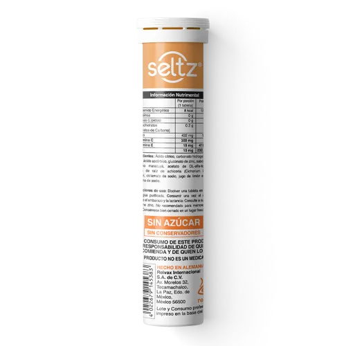 Comprar Seltz Suplemento Alimenticio A Base De Vitamina C Y Zinc Con 20 Tabletas Efervescentes