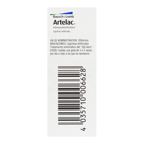 Comprar Artelac Lágrimas Artificiales Solución Oftálmica Con 10 Ml