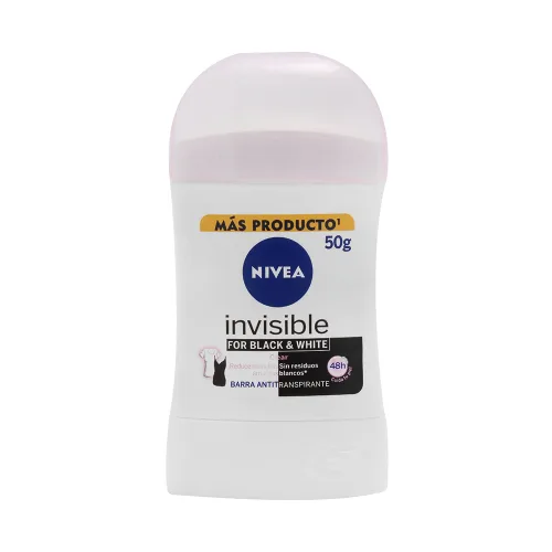 Comprar Nivea For Black &Amp; Whit Clear Antitranspirante Invisible 50 Gr Barra