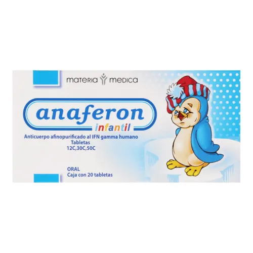 Anaferon Infantil 12/30/50 C Con 20 Tabletas