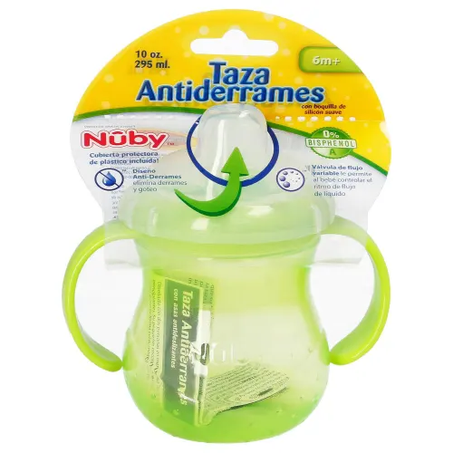 Nuby Taza Antiderrames De 10 Oz Con 1 Pieza