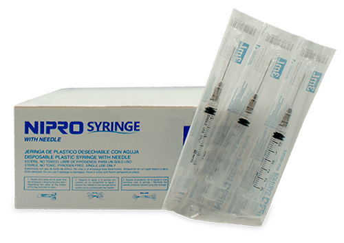 Jeringa negra 100 jers 22x32mm/3 ml precio