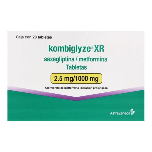 Comprar Kombiglyze Xr 2.5/1000 Mg Con 28 Tabletas