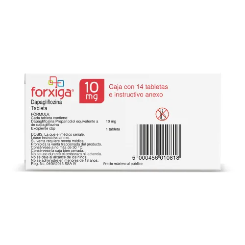 Comprar Forxiga 10 Mg Con 14 Tabletas