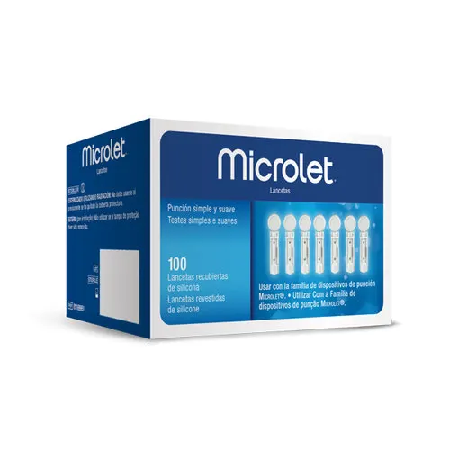 Microlet Lancetas Con 100 Piezas