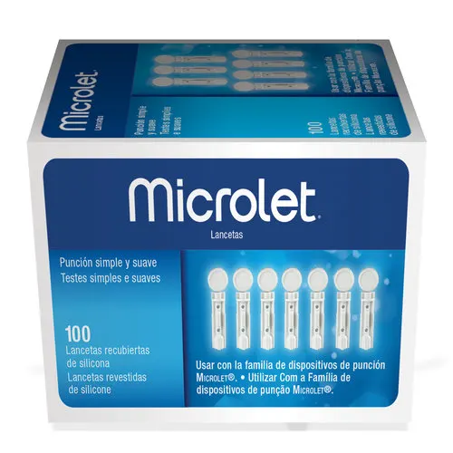Microlet Lancetas Con 100 Piezas