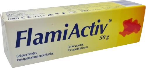 Flamiactiv Gel Para Heridas Tubo Con 50 G