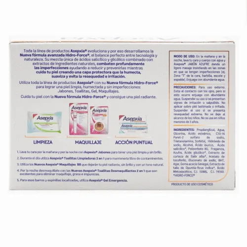 Asepxia Azufre Jabón En Barra Con 100 G