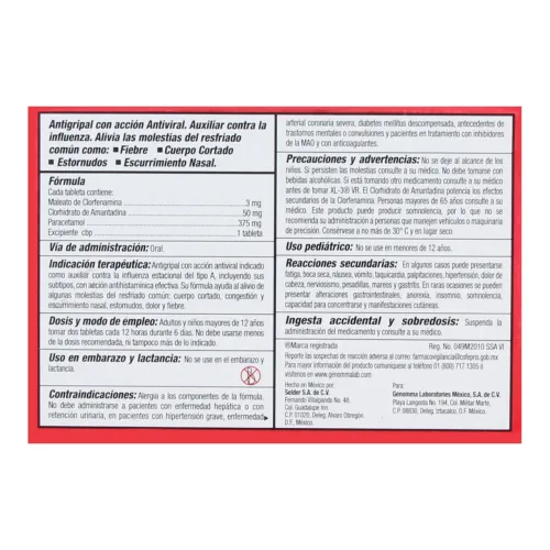 Xl-3 Vr 50/3/375 Mg Con 24 Tabletas