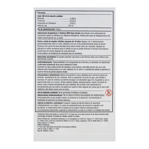 Sistema Gb Solución Alopecia 60 Ml