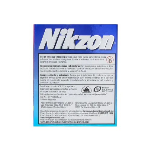 Comprar Nikzon Auxiliar Tratamiento De Hemorroides Con 40 Tabletas