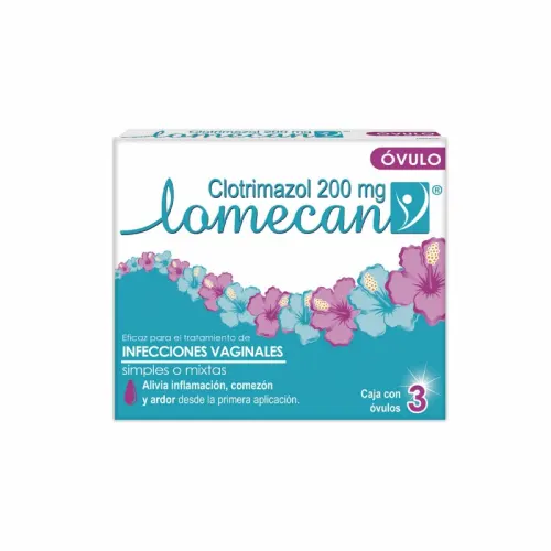 Comprar Lomecan V 200 Mg Con 3 Óvulos Vaginales