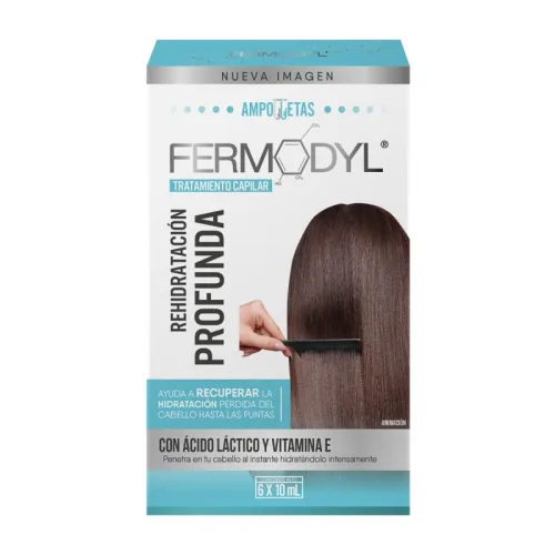 Fermodyl Rehidratación Profunda Tratamiento Capilar Con 6 Ampolletas
