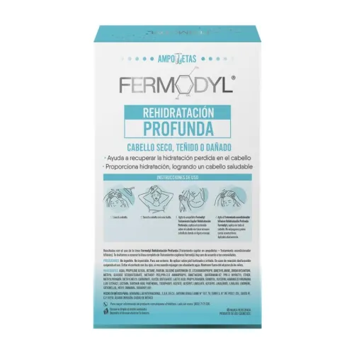 Fermodyl Rehidratación Profunda Tratamiento Capilar Con 6 Ampolletas