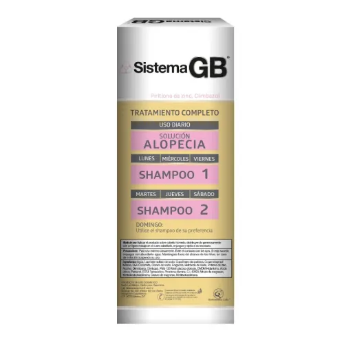Comprar Sistema Gb Shampoo 2 Tratamiento Anticaída 230 Ml