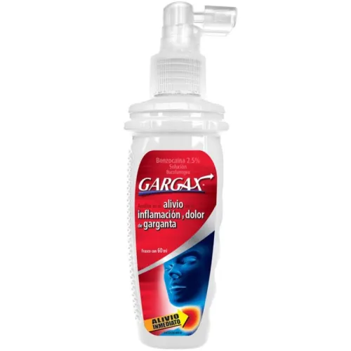 Comprar Gargax 2.5 % Solución Bucofaríngea 60 Ml