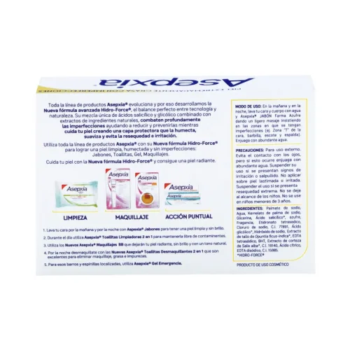 Asepxia Farma Jabon Azufre Barra Con 100 G