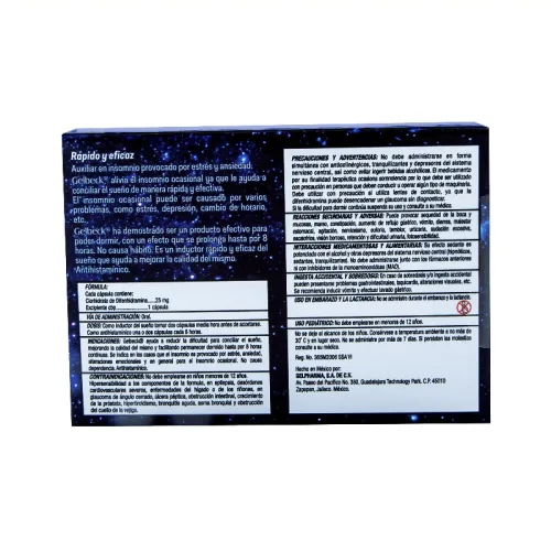 Gelbeck 25 Mg Con 10 Cápsulas