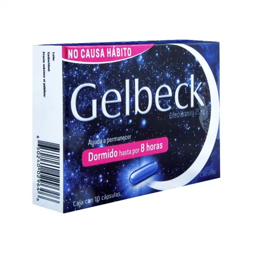 Comprar Gelbeck 25 Mg Con 10 Cápsulas