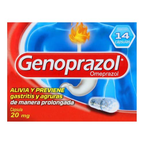 Genoprazol 20 Mg Con 14 Cápsulas
