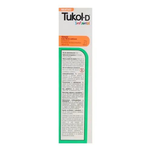 Comprar Tukol-D Infantil 1/0.1 Gr Jarabe Con 125 Ml