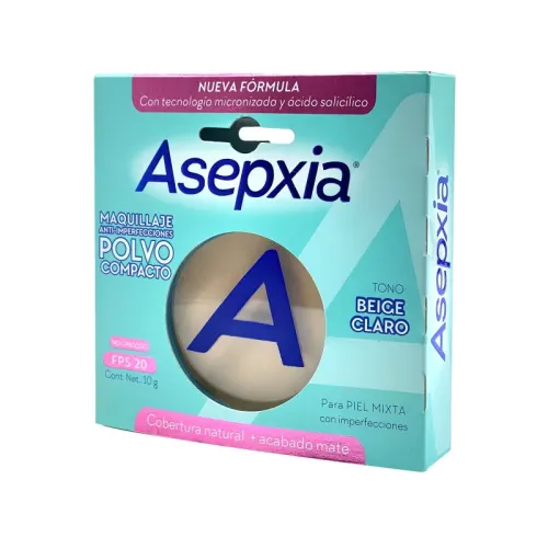 Comprar Asepxia Bb Maquillaje Polvo Beige Claro 10 Gr