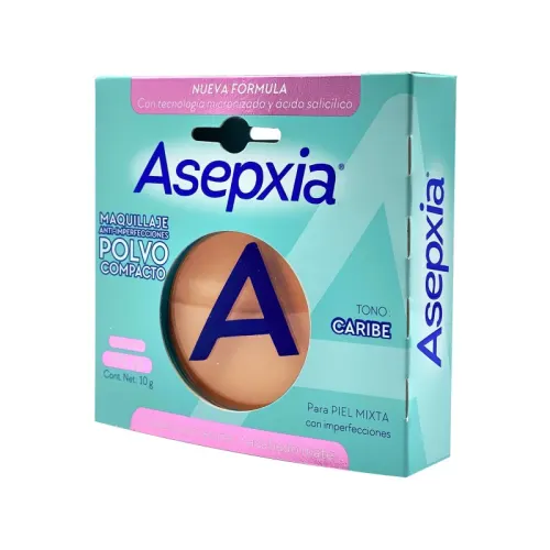 Asepxia Maquillaje En Polvo Tono Marfil Con 10 G
