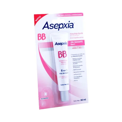 Comprar Asepxia Maquillaje Líquido Autoajustable 30 Ml