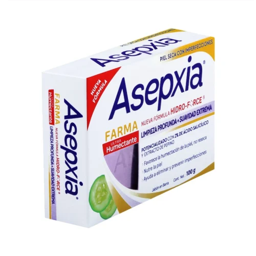 Comprar Asepxia Ácido Salicílico 2% Jabón Con Extracto De Pepino Barra 100 Gr