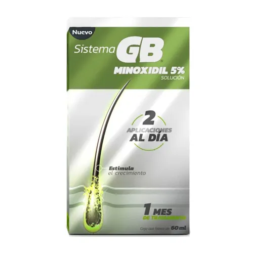 Comprar Sistema Gb 5% Solución Alopecía Con 60 Ml