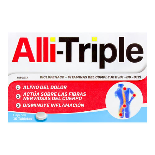 Comprar Alli-Triple Con 10 Tabletas