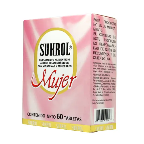 Comprar Sukrol Mujer Suplemento Alimenticio Con 60 Tabletas