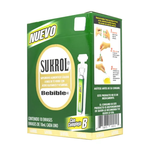 Comprar Sukrol Suplemento Alimenticio Bebible Con 10 Envases