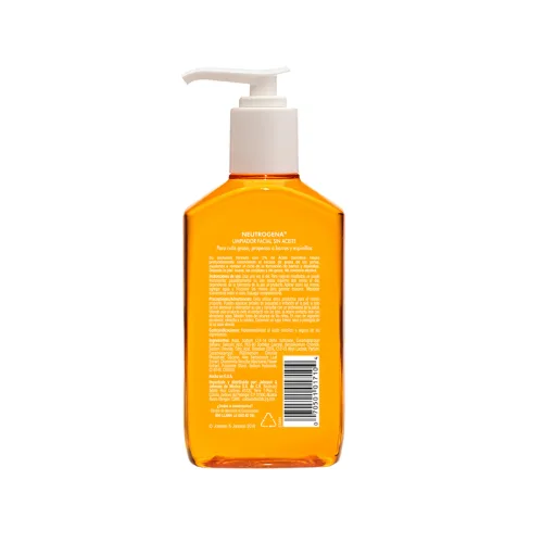Neutrogena Oil Free Limpiador Facial Sin Aceite 177 Ml