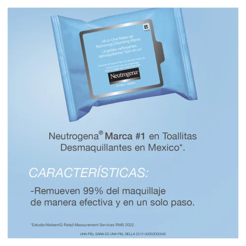Neutrogena Toallitas Desmaquillantes Con 25 Piezas